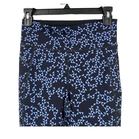 Sweaty Betty pants Zero Gravity 7/8 running leggings blue triangle Small S - Picture 3 of 5